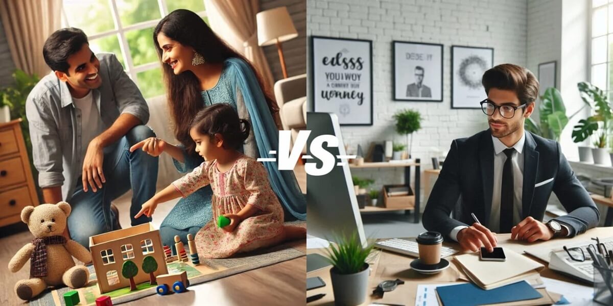 So sánh giữa sống chậm bên gia đình và sống nhanh nơi công sở